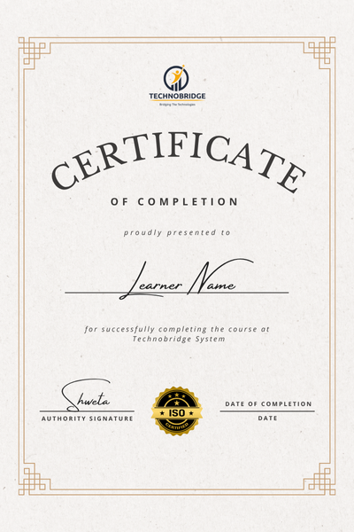 Certificate of Completion